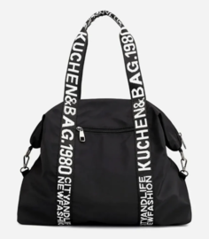 Дорожная сумка женская SB B 324214 черная, 32х42х14 см