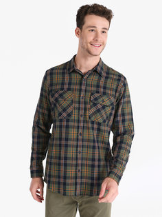 Рубашка мужская Colins CL1065945_Q1.V1 зеленая 2XL