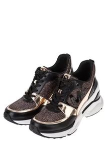Кроссовки женские Michael Kors 43R0MKFS6D черно-розовые, 36.5 EU