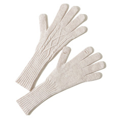 Перчатки женские WASABI TREND WH-00192 бежевые, one size
