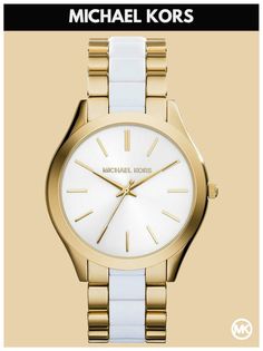 Наручные часы женские Michael Kors M4295K белые/золотистые