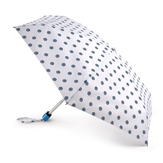 Зонт женский Fulton L501 белый/голубой