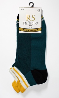 Носки мужские Raffaello Socks из хлопка короткие зеленые 41-44