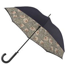 Зонт женский Fulton L856 черный/бежевый/зеленый