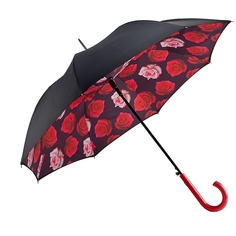 Зонт женский Fulton L754 красный/черный