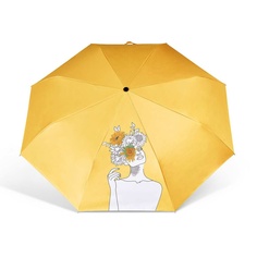 Зонт женский Fulton L884 белый/желтый