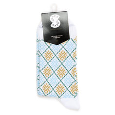 Носки унисекс Super Socks Снежинки Голубой голубые 40-45