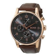Наручные часы унисекс HUGO BOSS HB1513496 коричневые