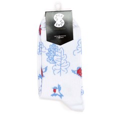 Носки унисекс Super Socks Зимний лес белые 40-45