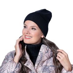 Шапка бини женская Landre АНГЕЛИКА 08 черная one size
