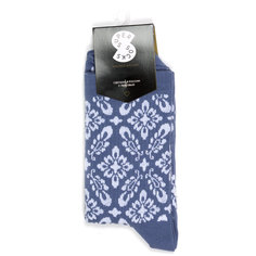 Носки унисекс Super Socks Узоры синие 35-40