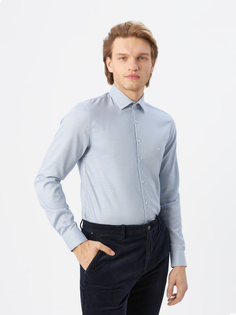 Рубашка мужская Calvin Klein K10K109830MAH серая, размер 41