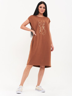 Платье женское CHIC&CHARISMA uz100032 коричневое M