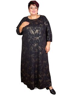 Платье женское Полное Счастье ОК-ПЛ-23-1409 черное 52 RU