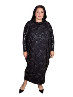 Платье женское Полное Счастье ОК-ПЛ-22-2612 черное 64 RU