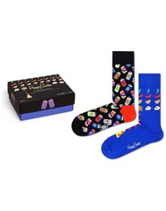 Комплект носков мужских Happy Socks XFRN02 разноцветных 41-46, 2 пары