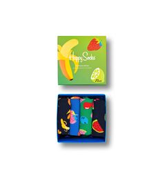 Комплект носков унисекс Happy Socks XFRU09 разноцветных 36-40, 4 пары