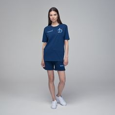 Шорты женские ФК Динамо Москва 03DBB20 синие 2XL