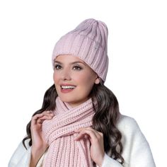 Шапка женская Landre ОДЕЛИЯ 51 светло-розовая, one size