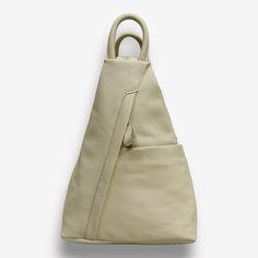 Рюкзак женский 5690 бежевый, 34.5x28.5x13.5 см No Brand