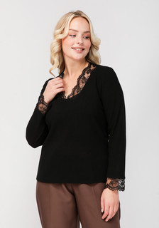 Блуза женская Bianka Modeno 311562 черная 56 RU