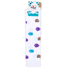 Гольфы унисекс St. Friday Socks Каракули белые 34-37