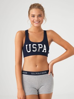 Комплект белья женский U.S. POLO Assn. I082SZ0IA0K2266264 синий 38