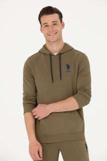 Худи мужское US Polo G081SZ0820GURINSK023 зеленое L
