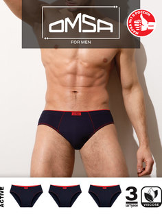 Комплект трусов мужских Omsa OmA 3824 синих M