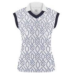 Poivre Blanc MERYL DIAMOND POLO SHIRT Поло теннисное женское Белый/Синий L