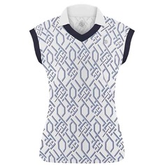 Poivre Blanc MERYL DIAMOND POLO SHIRT Поло теннисное женское Белый/Синий L