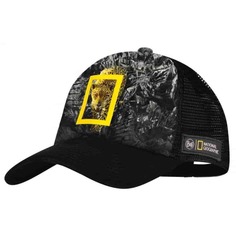 Buff TRUCKER CAP HOWEY BLACK Бейсболка беговая Черный/Желтый L/XL