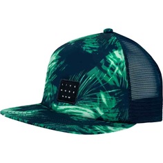 Buff TRUCKER CAP KINGARA NIGHT BLUE Бейсболка беговая Темно-синий/Зеленый L/XL