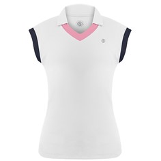 Poivre Blanc MERYL POLO SHIRT Поло теннисное женское Белый/Темно-синий L