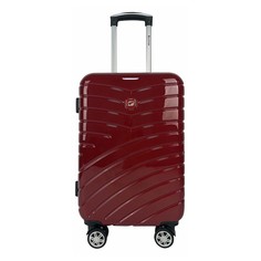 Чемодан Airport пластик красный S