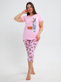 Пижама женская Soft home П004 розовая 52 RU