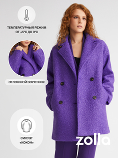 Пальто женское Zolla 0233358071044900 фиолетовое M