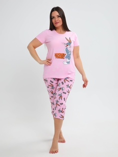 Пижама женская Soft home П004 розовая 56 RU