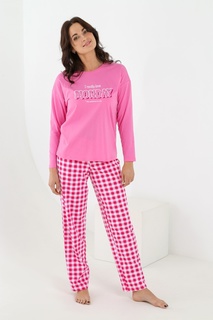 Пижама женская Виолетта Пиксель-3 розовая 44 RU