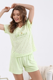 Пижама женская Виолетта Сияй-2 зеленая 44 RU