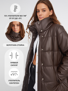 Пальто женское Zolla 0233452020548900 коричневое S