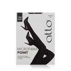 Колготки женские Atto Microfibra Point бордовые 2