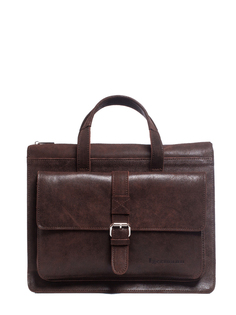 Сумка портфель мужская Igermann 18С806 коричневая, 29х38х9 см