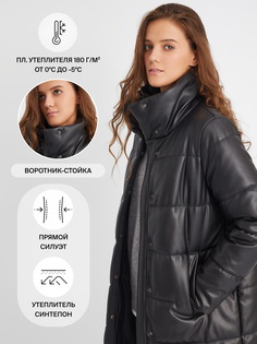 Пальто женское Zolla 0233452020549900 черное XL