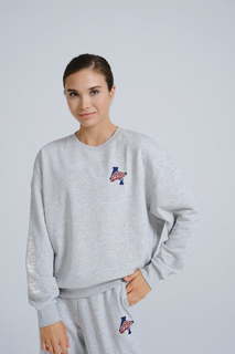 Свитшот женский Anta Vintage sports 862338724 серый 2XL