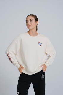 Свитшот женский Anta Vintage sports 862338724 белый 2XL