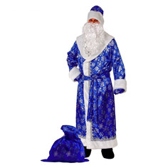 Костюм карнавальный мужской Дед Мороз Ningbo 98456 синий 52 RU