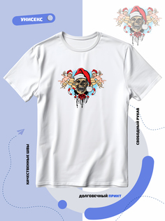 Футболка унисекс Smail-p 1000019 белая 7XL