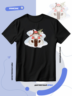 Футболка унисекс Smail-p 1000007 черная 3XL