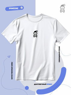 Футболка унисекс Smail-p 1000020 белая 3XL